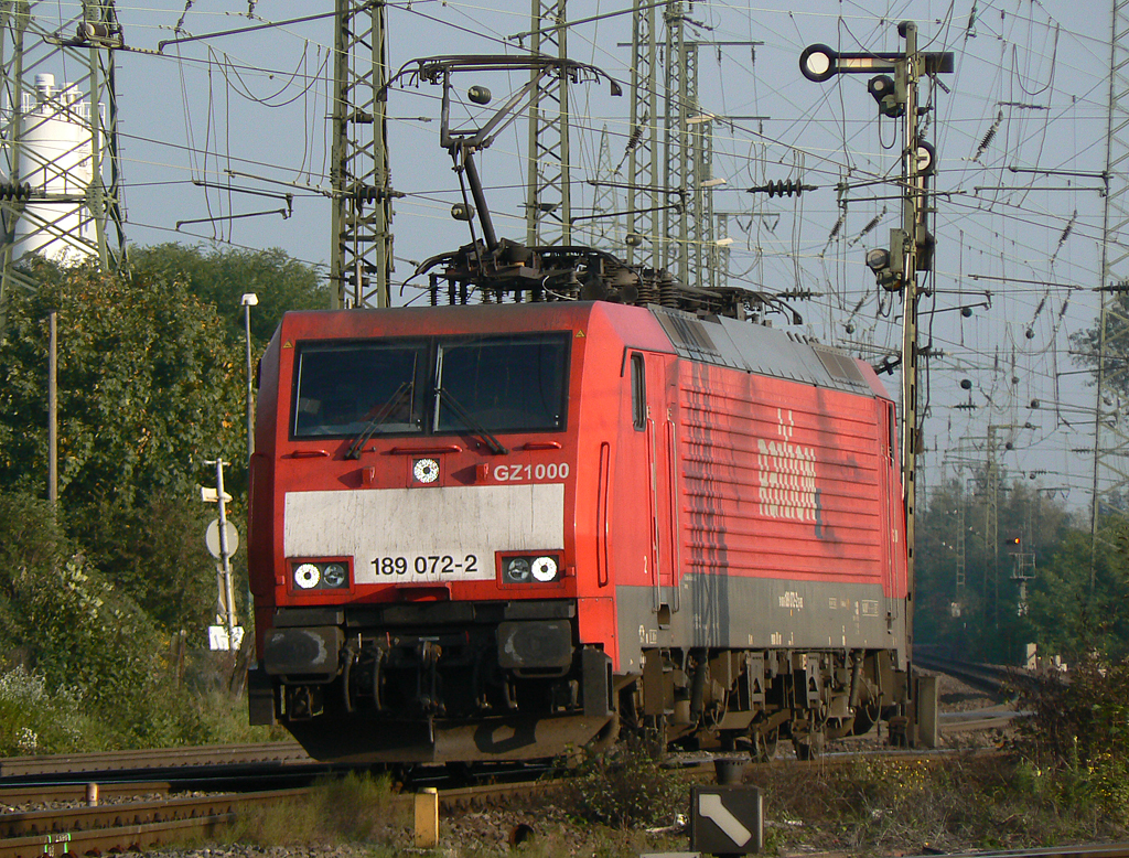 189 072-2  GZ1000  in Gremberg am 13.10.2010