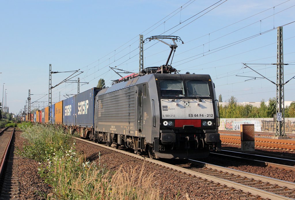 189 212 / ES 64 F4-212 bei Porz(Rhein) am 09.09.2012