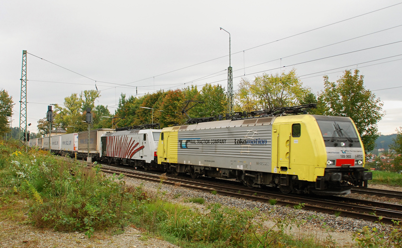 189 903-4, RTC, + 189 189 918-6, aufgenommen am 29.09.12, in A�ling.
