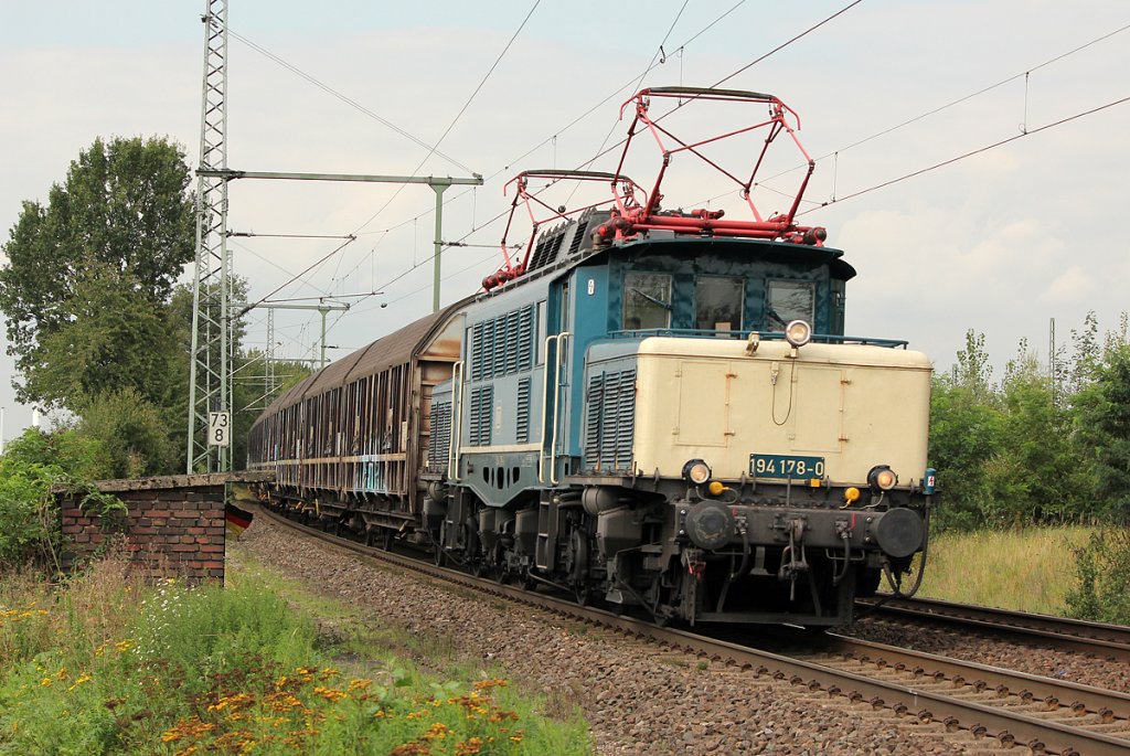 194 178-0 mit dem Henkelzug in Porz Wahn am 15.09.2011