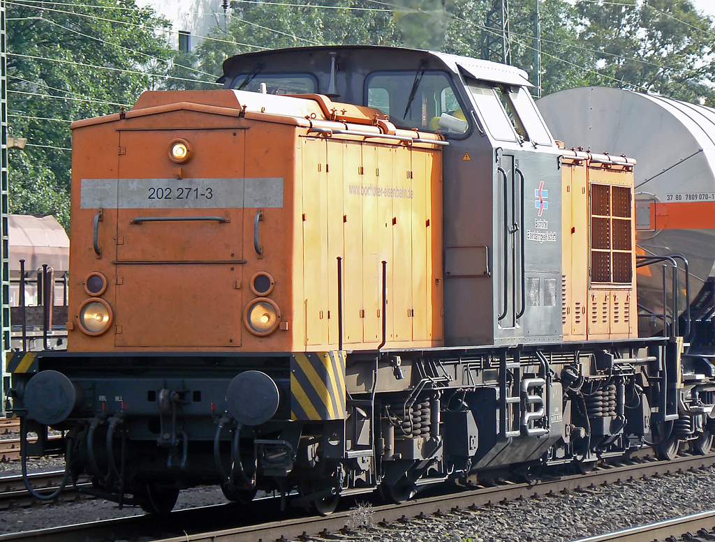 202 271-3 der Bocholter Eisenbahn in K�ln West am 03.09.2010