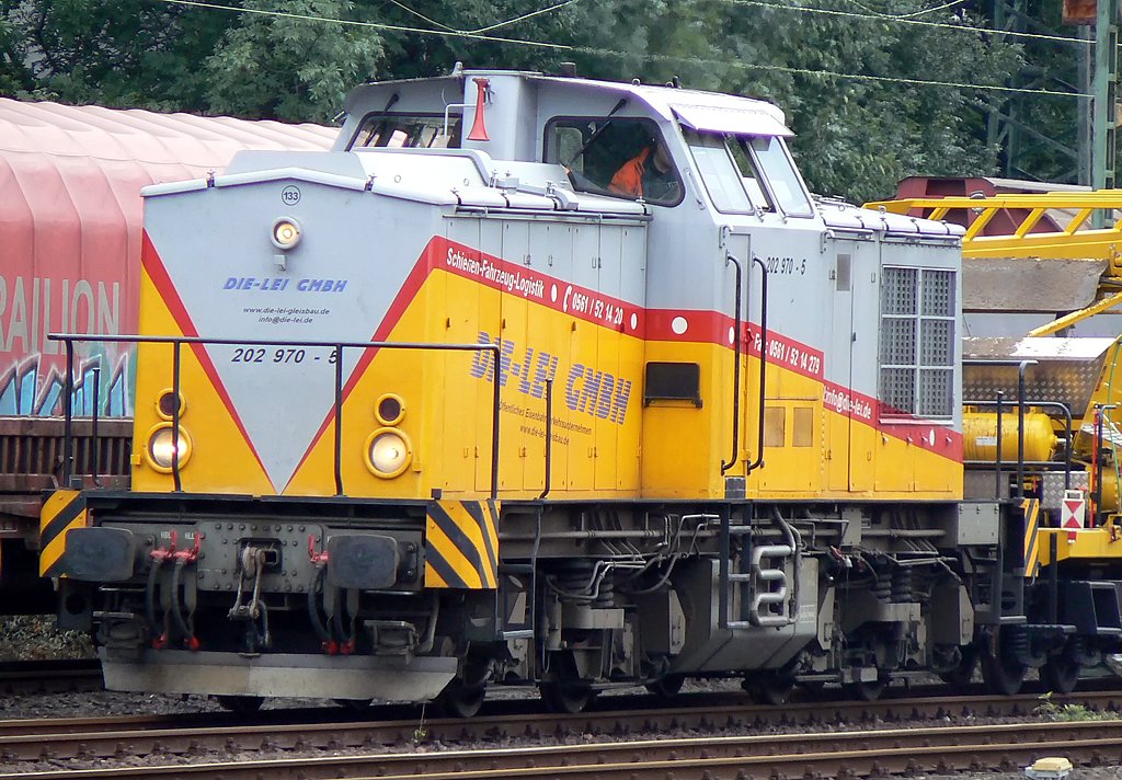 202 970-5 der DIE LEI in K�ln West, Sommer 2009