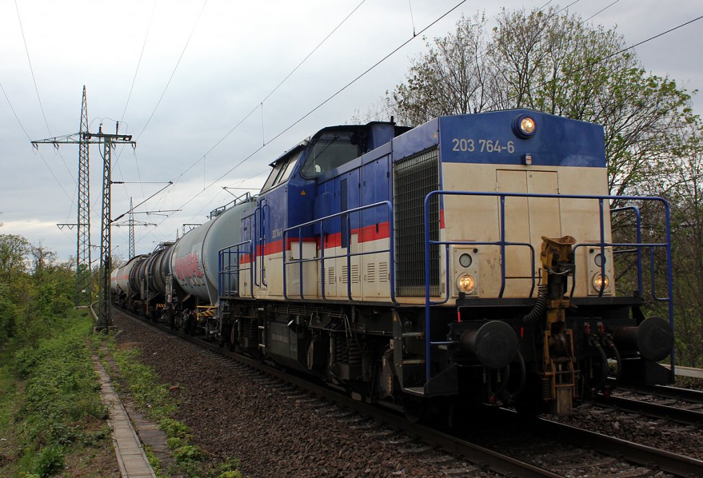 203 764-4 i.E. f�r Chemion vor der S�dbr�cke am 27.04.2012
