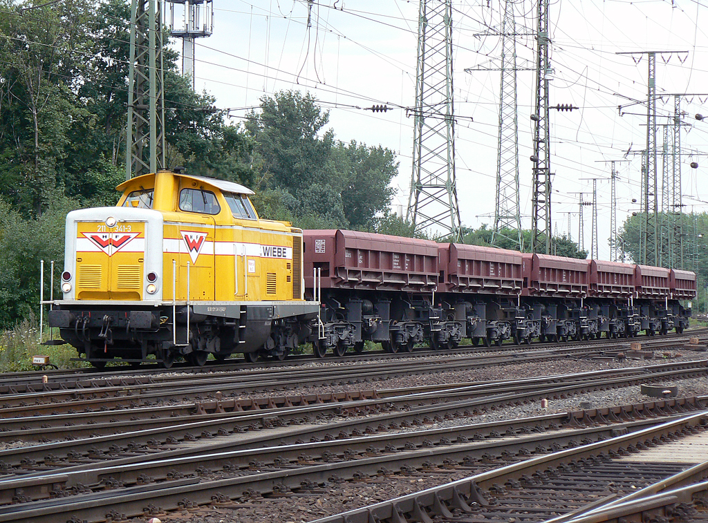 211 341-3 der Fa. Wiebe in Gremberg am 10.08.2010