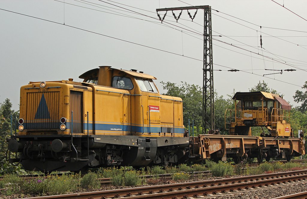 212 306-5 der DBG in Duisburg Neudorf am 27.07.2011