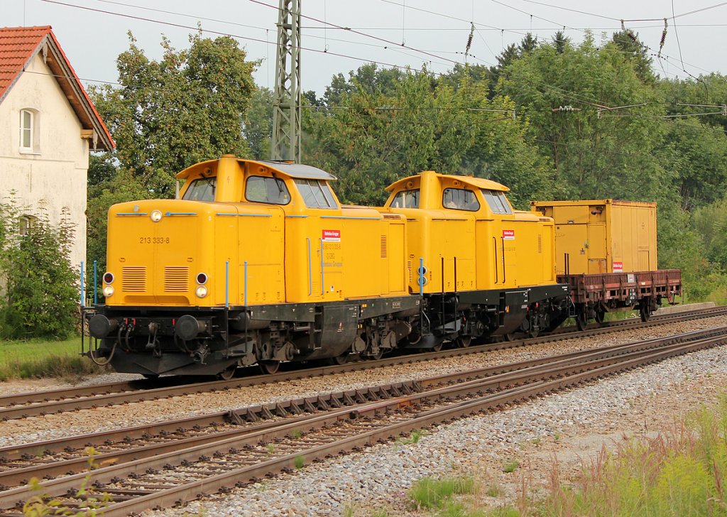 213 333 und 213 332 der DBG in Assling am 30.07.2011