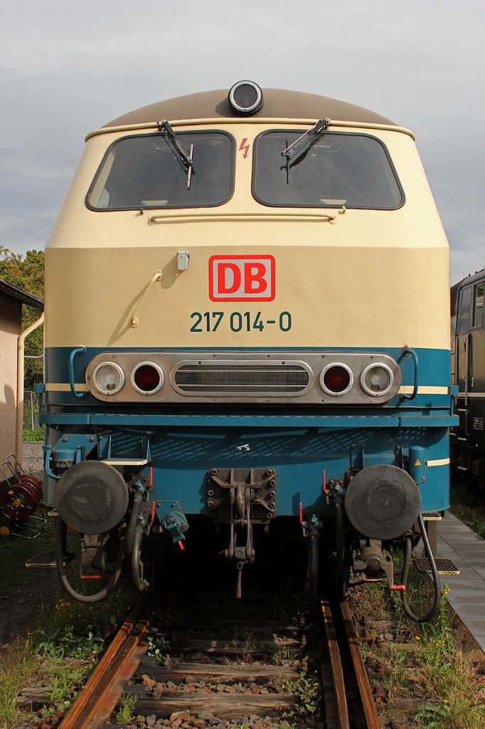 217 014-0 im DB Museum Koblenz L�tzel am 11.08.2011