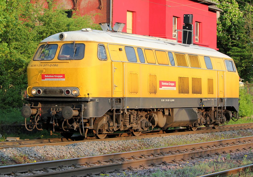 218 287-1 der DBG Lz in Ratingen Lintorf am 20.04.2011