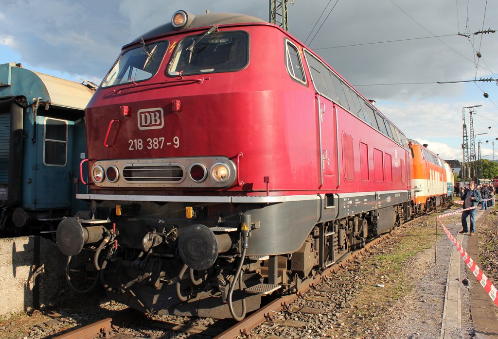 218 387-9 im DB Museum Koblenz am 29.09.2012