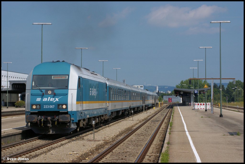 223 067-0 (VBG) in Kempten am 12.8.2012.