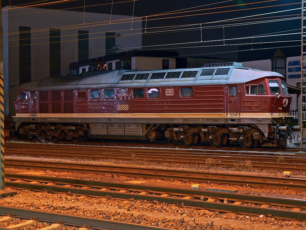 232 088-5 der EfW, abgestellt am Bf. Neuwied (Nov.09)