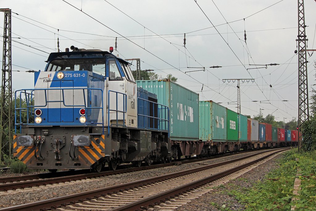 275 631-0 der Duisport Rail in Duisburg Neudorf am 25.07.2011