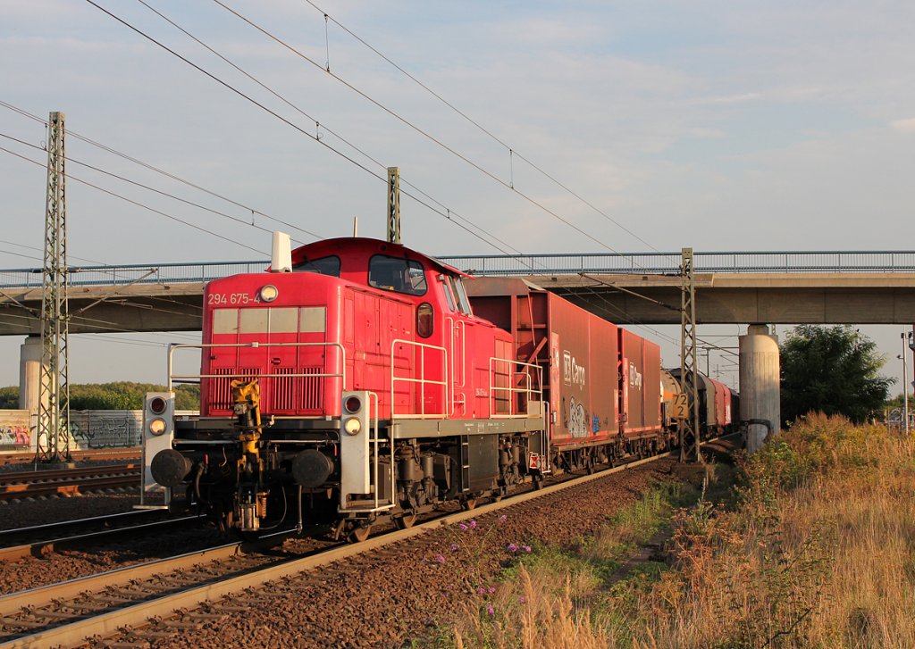 294 675-4 auf Falschfahrt bei Porz(Rhein) am 04.09.2012