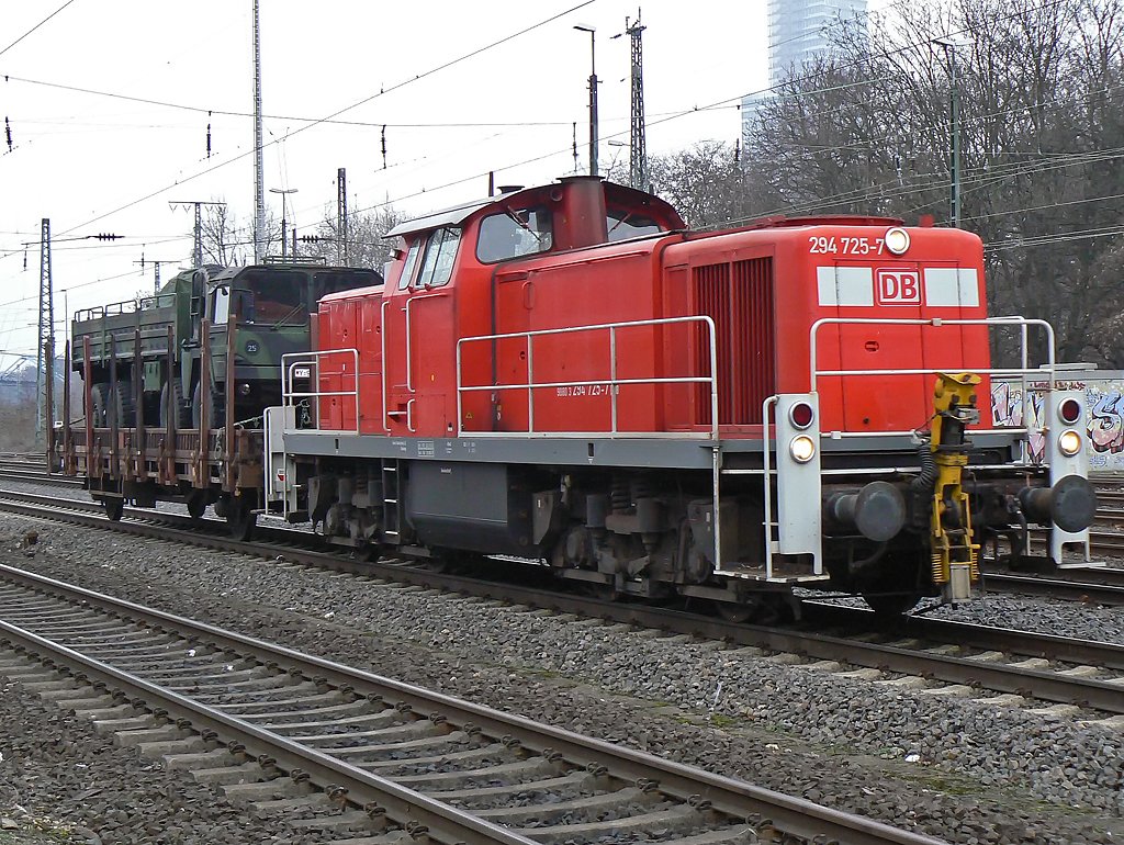 294 725-7 in K�ln West am 21.01.2010