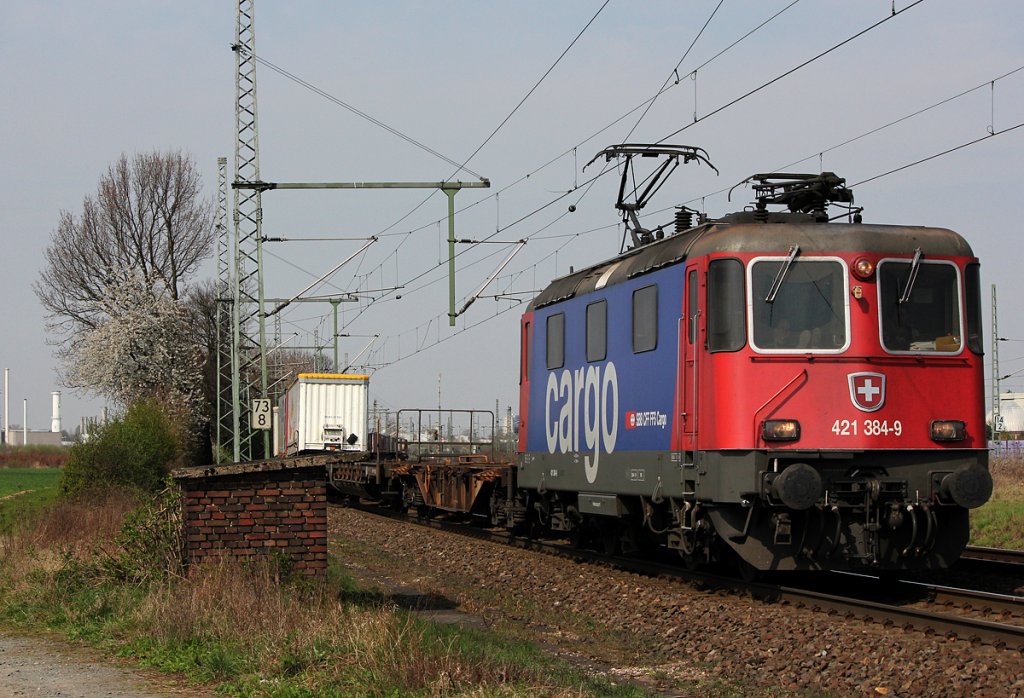421 384-9 in Porz Wahn am 03.04.2012