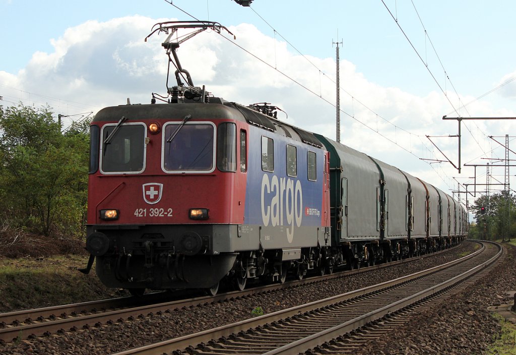 421 392-2 der SBB Cargo in Porz Wahn am 13.10.2011