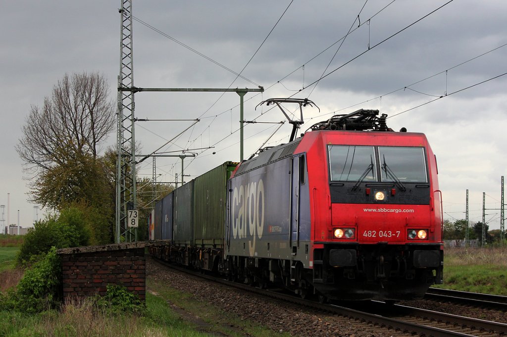 482 043-7 in Porz Wahn am 24.04.2012
