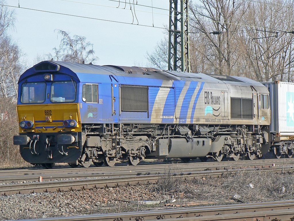 6612 der ERS Railways in Gremverg am 3.3.2010