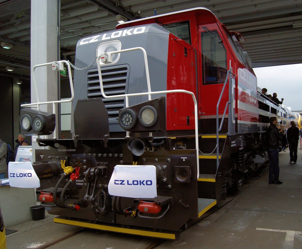 744 001-9 (CZ Loko) auf der Innotrans 2012 in Berlin-Messe/S�d am 22.9.2012.