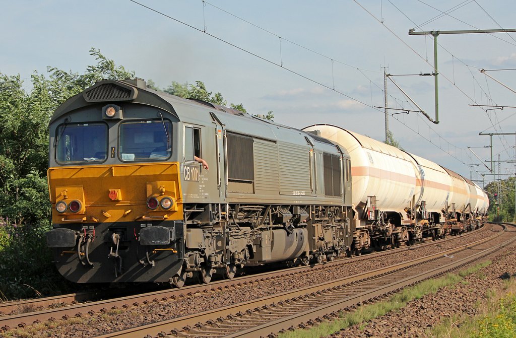 CB 1001 mit Kesselzug in Porz Wahn am 15.07.2011