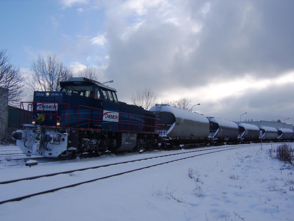 Chemion 275 501 am 05.01.09 im G�terbahnhof Menden Horlecke