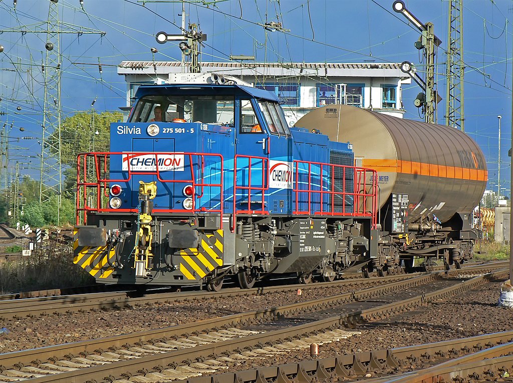 Chemions  Sylvia  verl�sst den Gbf. Gremberg , Sept.09