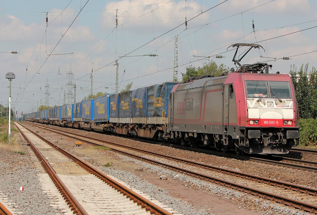 Crossrails 185 591-5 bei Br�hl Vochem am 31.08.2011