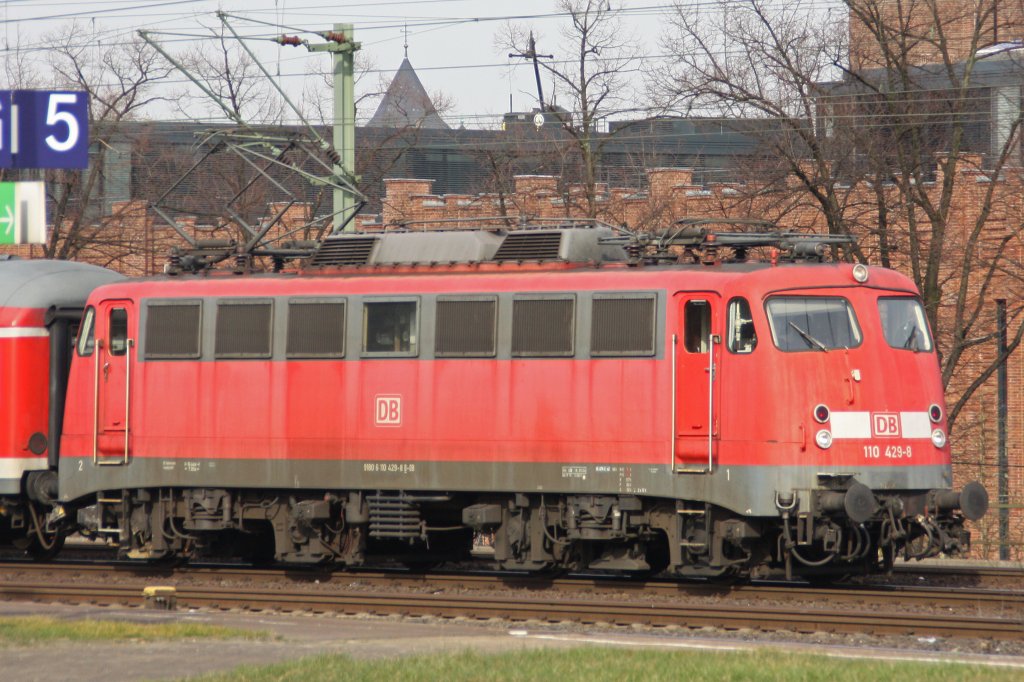 DB 110 429-8 am 12.3.11 in K�ln Messe/Deutz