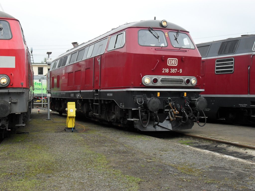 DB 218 387-9 auf dem BW Fest in Osnabr�ck am 19.9.10