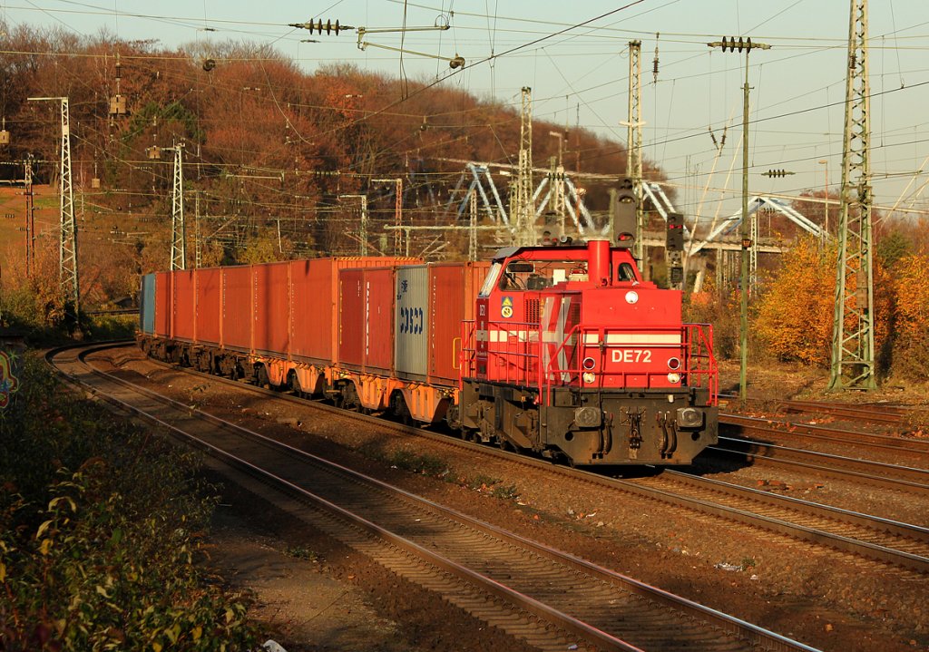 DE 72 der HGK in K�ln West am 30.11.2011