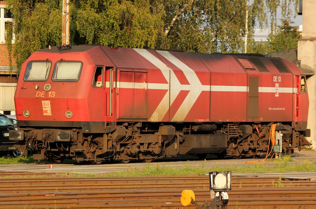 DE13 geniesst die Abendsonne in Br�hl Vochem :-) , aufgenommen am 02.09.2011