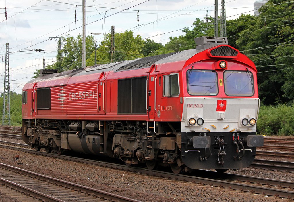 DE6310 (266 280) der Crossrail in K�ln West am 17.06.2012