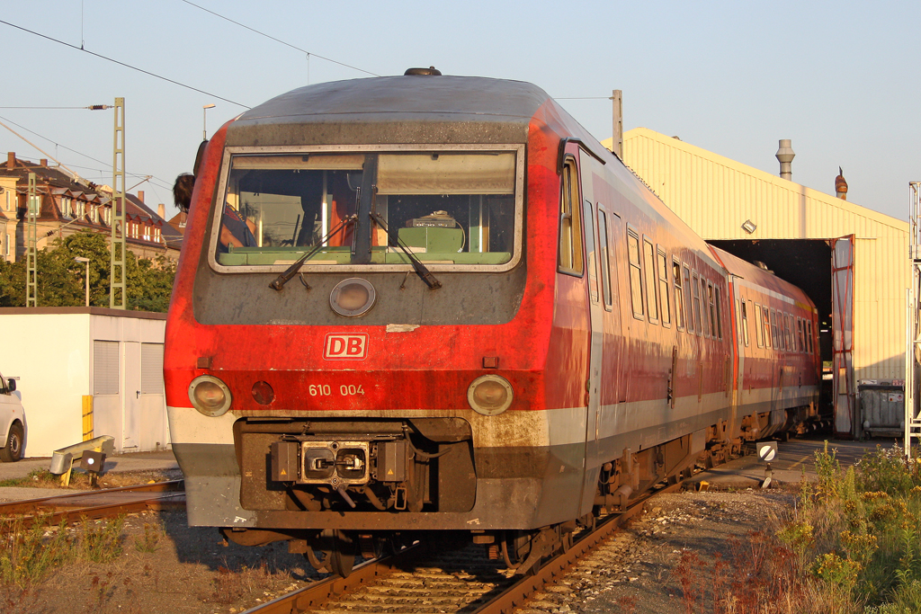 Der 610 004 im BW N�rnberg Gostenhof am 21,08,10
