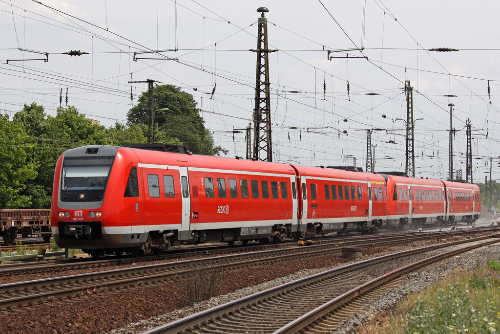 Der 612 529 in Weimar am 01,07,10