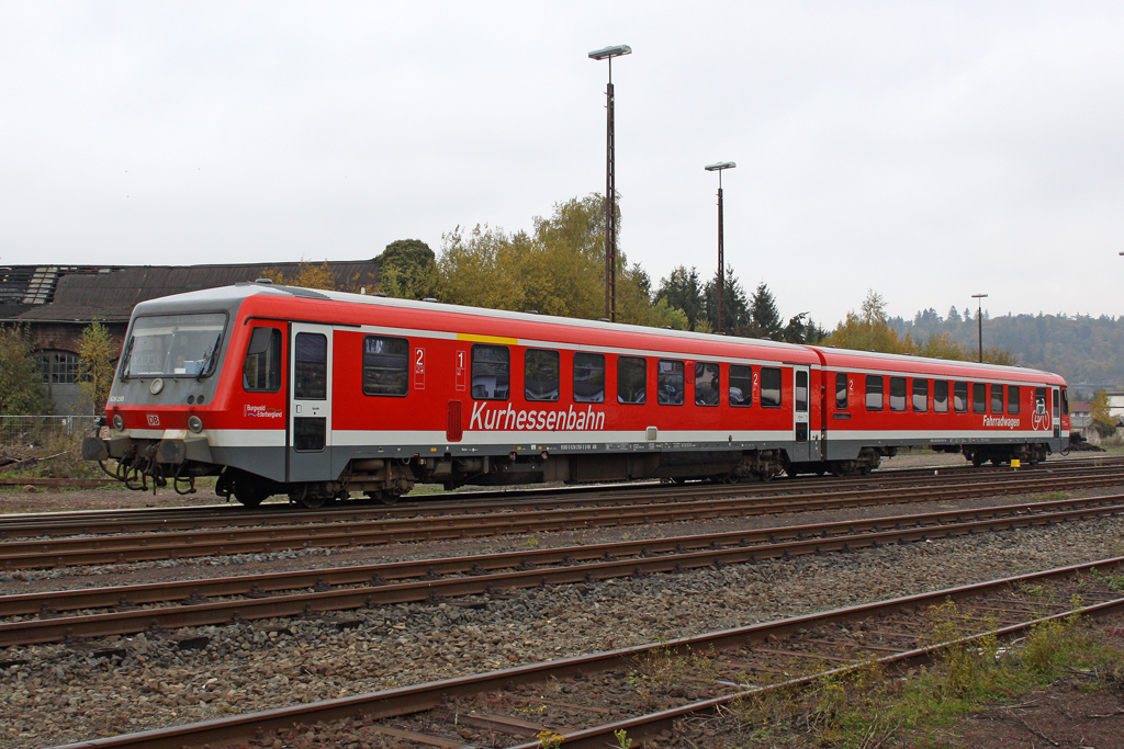 Der 628 250 in Frankenberg (Eder) am 23,10,10