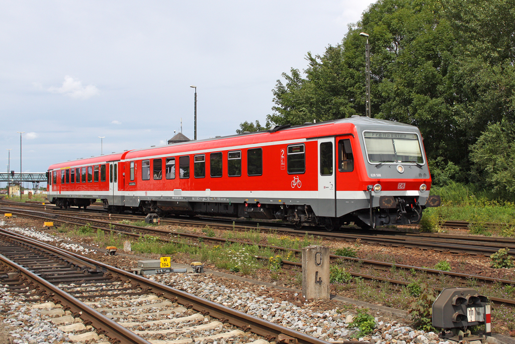 Der 628 568 in M�hldorf am 02,08,10