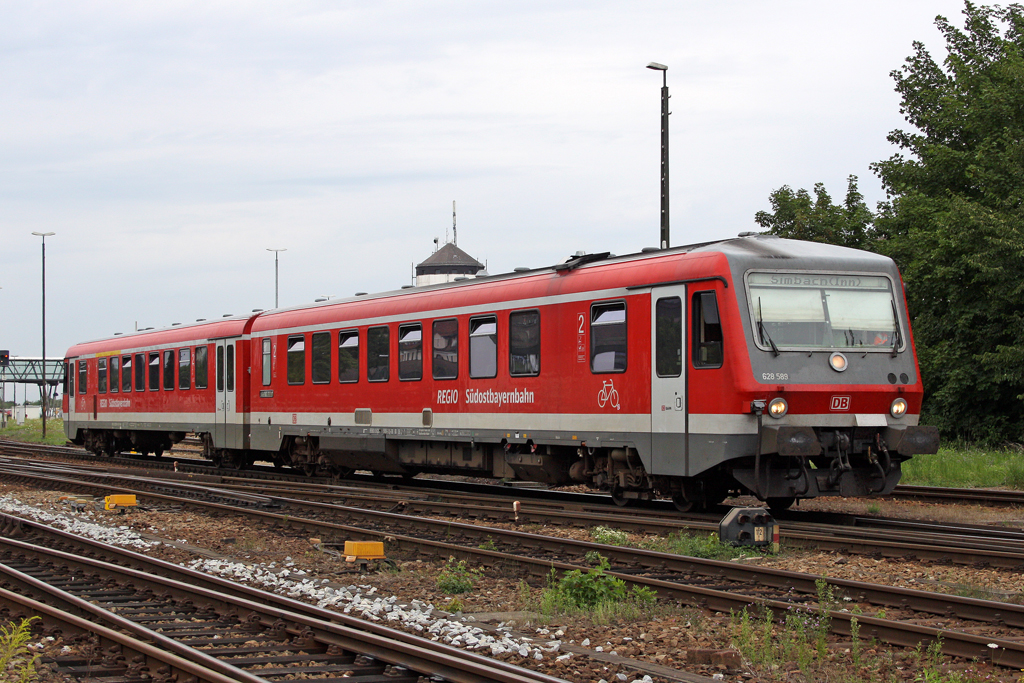 Der 628 589 in M�hldorf am 02,08,10