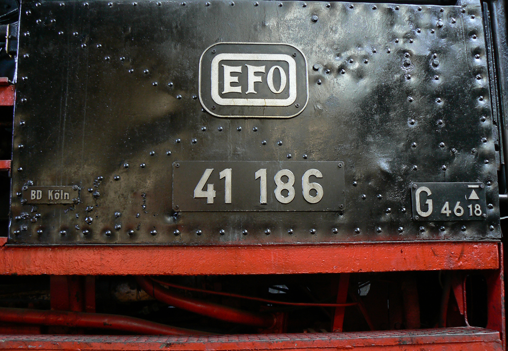 Detail an 41 186 in Dieringhausen am 11.09.2010