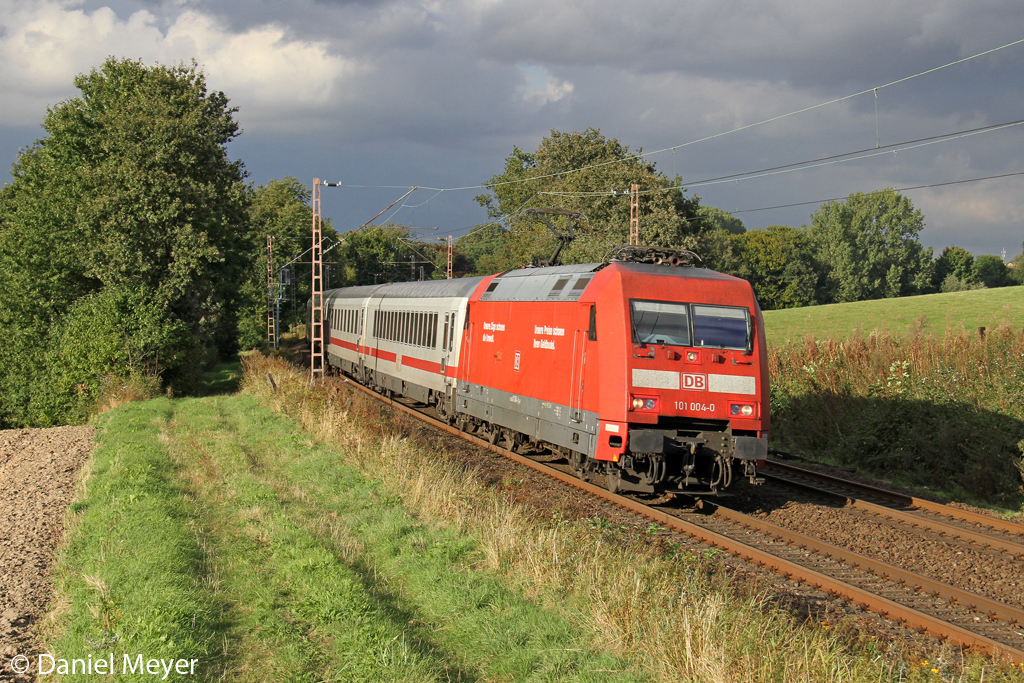 Die 101 004-0 in Haan Ellscheid am 14,09,12
