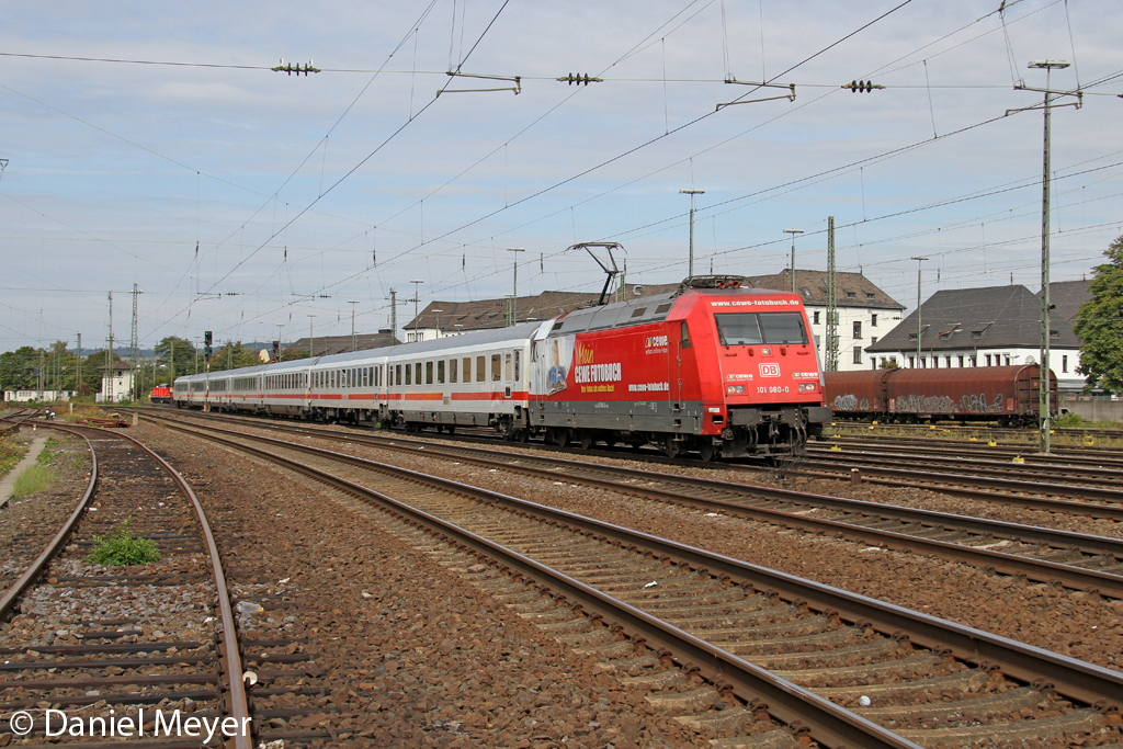 Die 101 080-0 in Koblenz L�tzel am 23,09,12