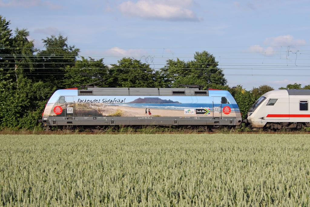 Die 101 118-8 in Langenfeld(Rhld)am 17,06,12