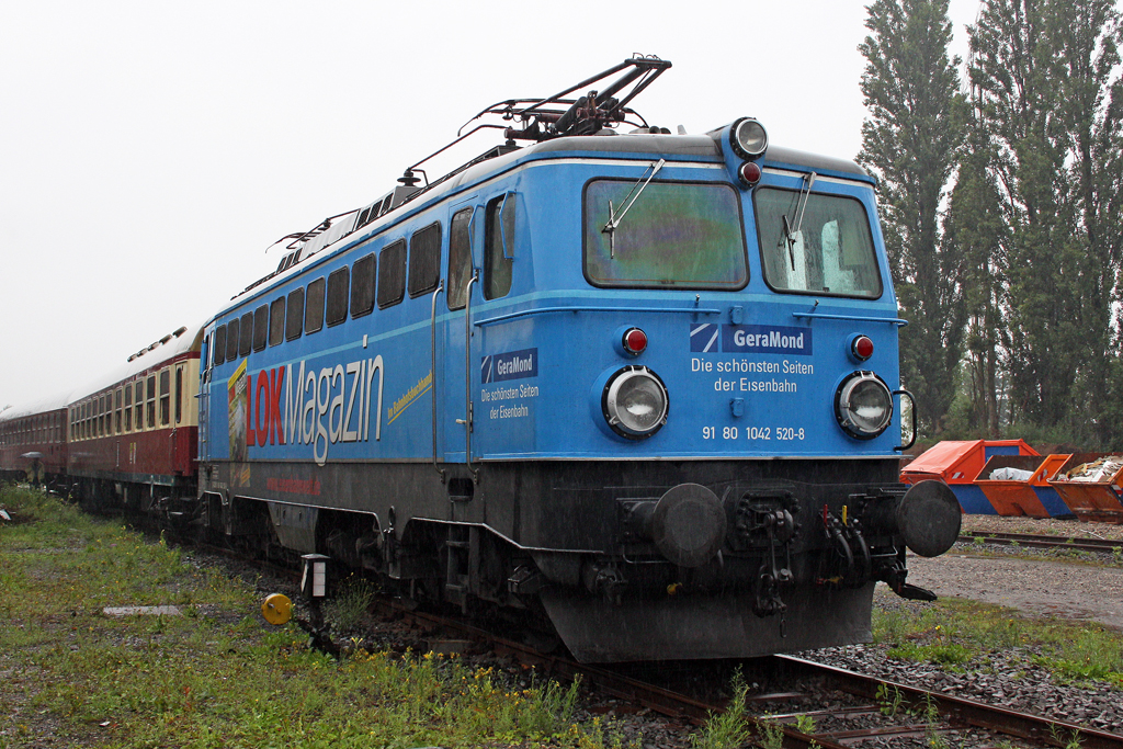Die 1042 520-8 im Rheinisches Industriebahn-Museum am 15,08,10