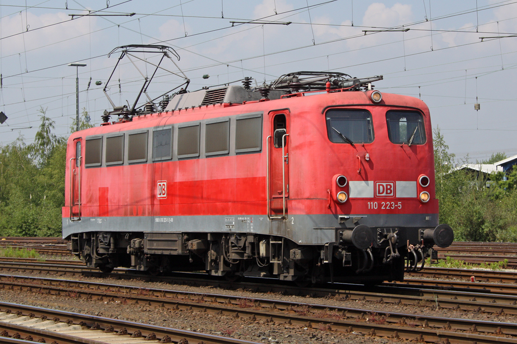 Die 110 223-5 bei der Lokparade vom DB Museum Koblenz L�tzel am 21,05,11