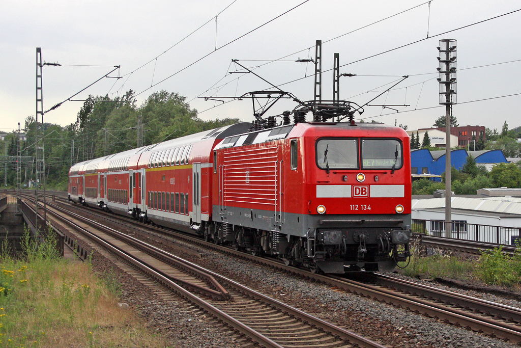 Die 112 134 in Wuppertal Sonnborn am 10,06,11