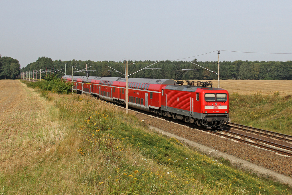 Die 112 165 in Frankfurt (Oder) Rosengarten am 20,08,12   