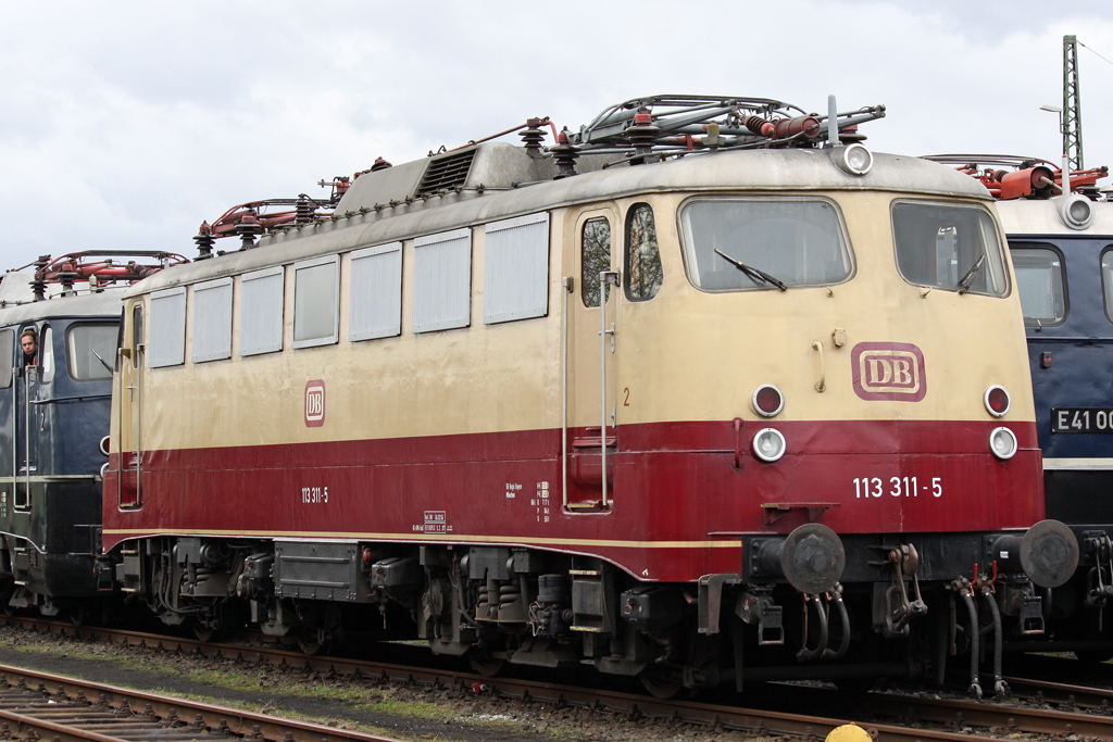 Die 113 311-5 im DB Museum Koblenz-L�tzel am 03,04,10