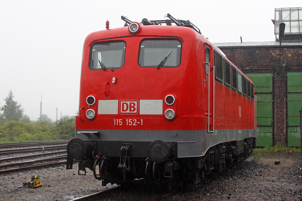 Die 115 152-1 im Rheinisches Industriebahn-Museum am 15,08,10