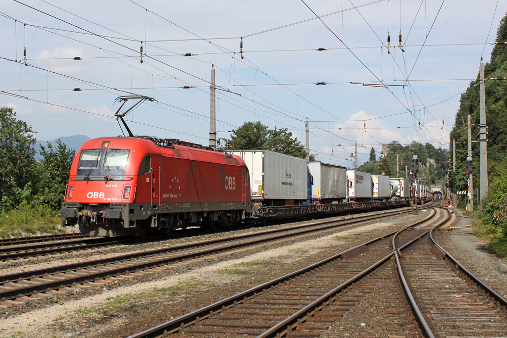 Die 1216 009 in Brixlegg am 31,07,11