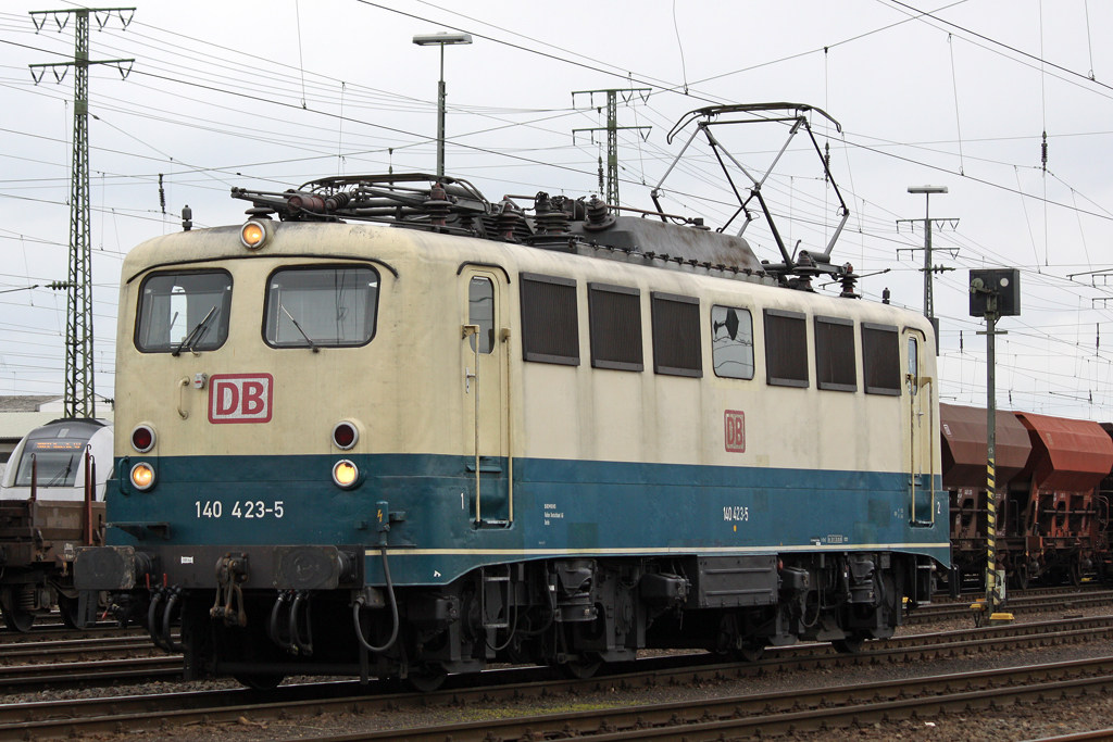 Die 140 423-5 bei der Lokparade in Koblenz-L�tzel am 03,04,10