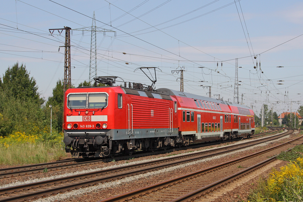 Die 143 639-3 in Gro�korbetha am 18,08,11